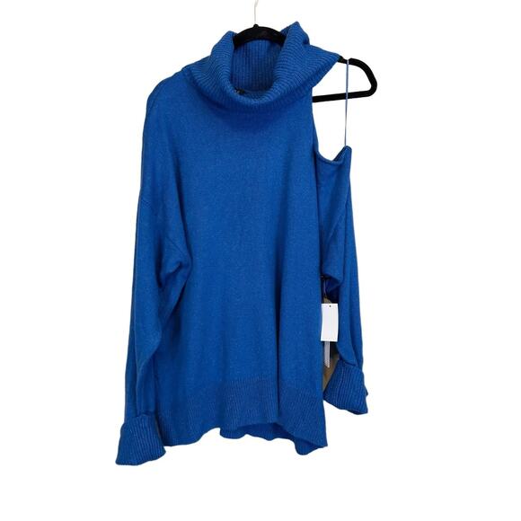 1 State Turtleneck Sweater Blue 1X NWT - Picture 2 of 7